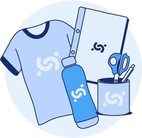 Office supplies delivery illustration