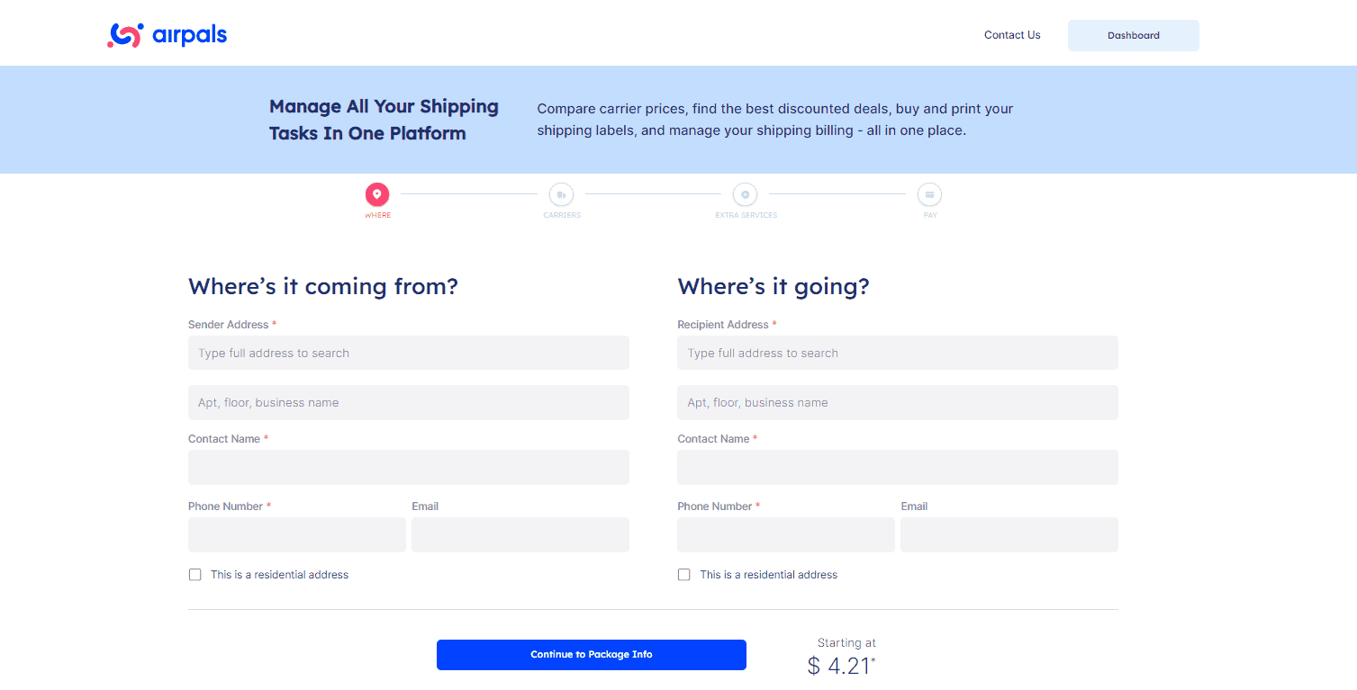 USPS Shipping Options, from cheapest to fastest
