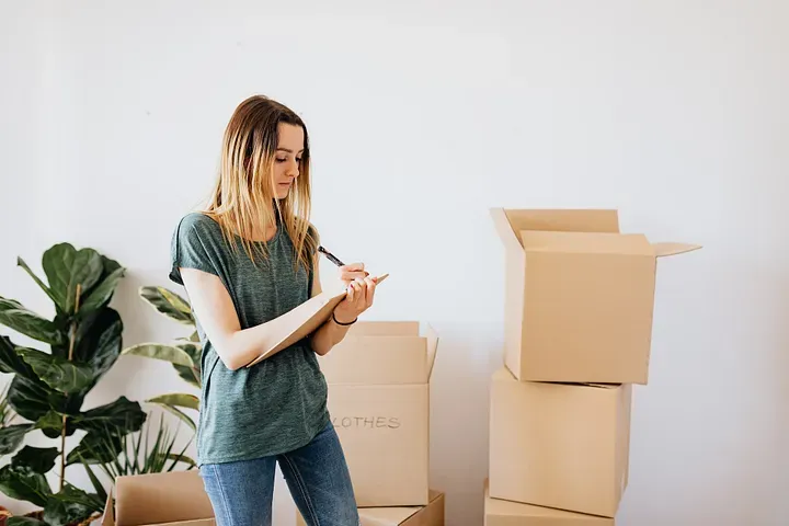 women taking inventory